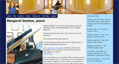 Desktop Screenshot of margaretdentonpiano.com